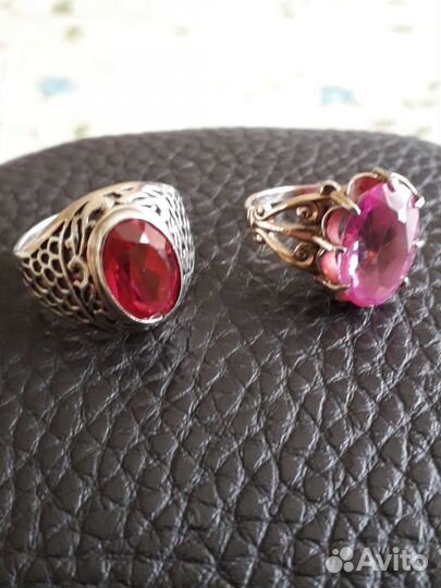 Серебряное кольцо времён СССР, винтаж