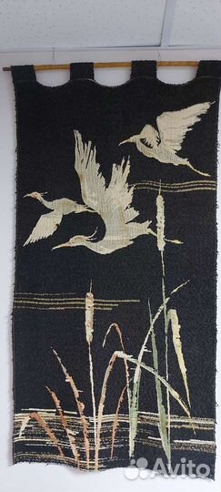 Гобелен антикварный Аисты Япония