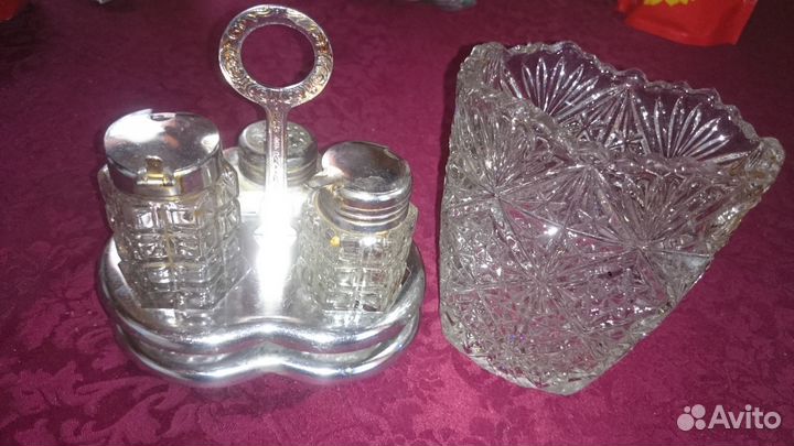 Чайная пара гигант и набор для специй 50 - е СССР