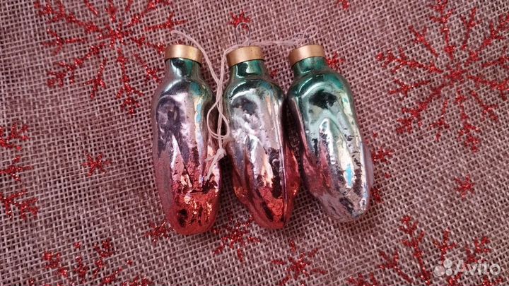 Елочные игрушки СССР советские новогодние игрушки