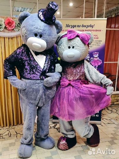 Мишка тедди. Ушастик. Подарок. Ростовые куклы