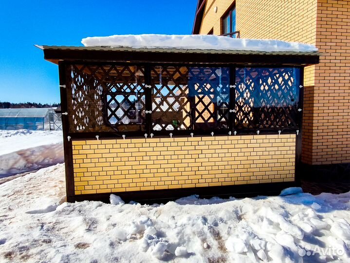 Мягкие гибкие окна для беседок террас и веранд