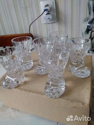 Рюмка сапожок.хрусталь.ссср