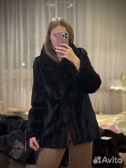 Новая норковая шуба 42 44 46 (XS, S, M)