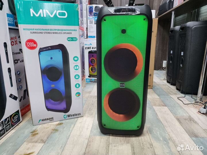 Акустическая система mivo 120Ватт 2 микрофона