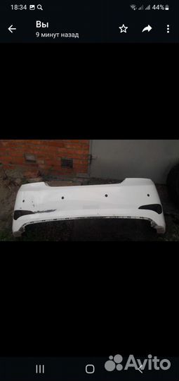 Задний бампер hyundai solaris рест.седан