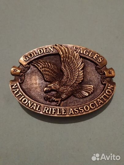Пряжка National Rifle Association Solid Brass NEW