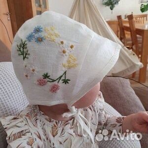 Чепчик из льна