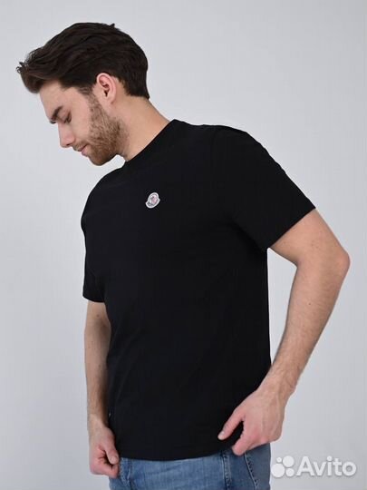 Футболка мужская moncler черная