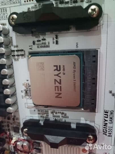 Новый комплект am4 itx ryzen 5-5600gt/озу-32gb