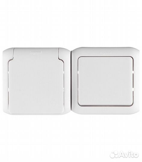 Блок выключателя с розеткой Quteo 782318 одноклави