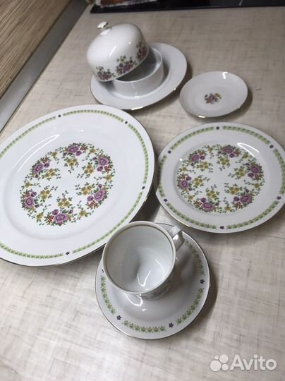 Винтажный чайный сервиз Ильменау 70-х годов