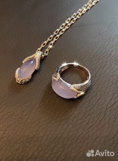 Подвеска 52 бриллианта 1 кварц