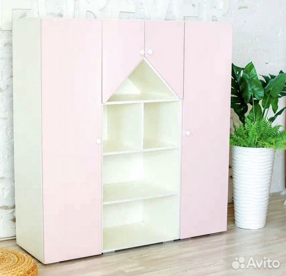 Шкаф-стеллаж Домик с пеналом