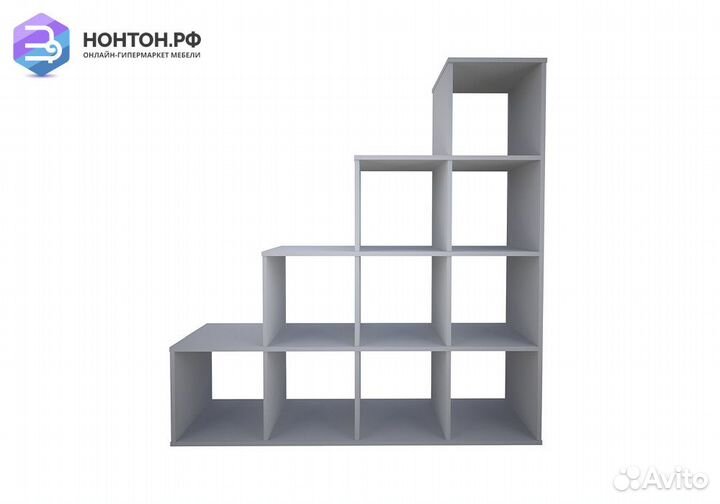 Стеллаж каскадный Polini home Smart 10 секций белы