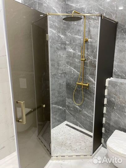 Душевые стеклянные перегородки на заказ / Гарантия