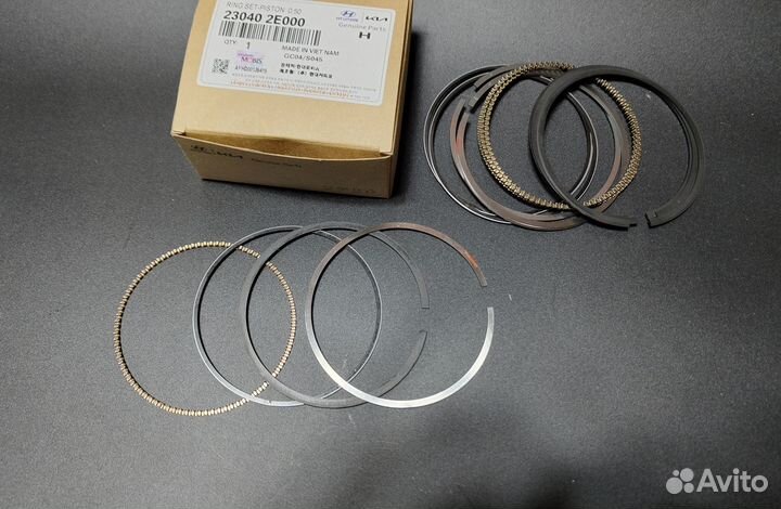 Кольца поршневые 2.0 G4NA NU ND NB KIA Hyundai