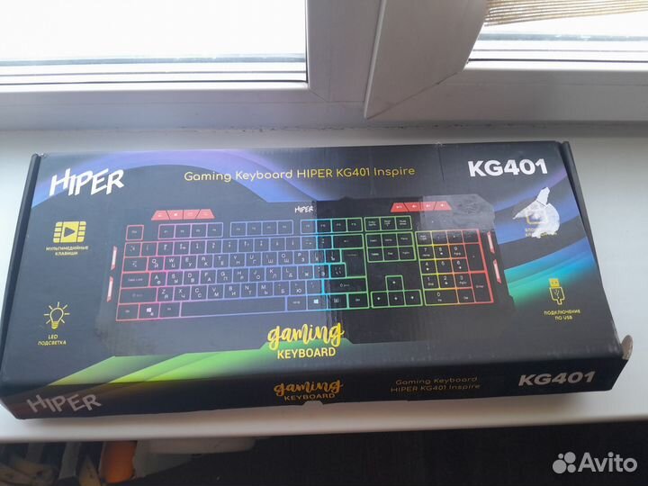 Игровая клавиатура hiper KG401