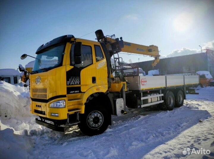 Лесовоз (сортиментовоз) FAW J6P CA3250 с КМУ XCMG, 2024