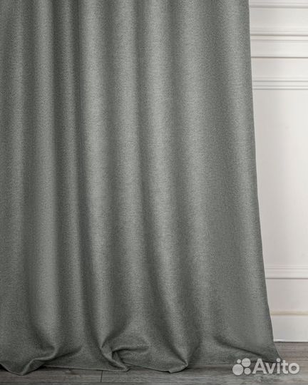 Комплект штор рогожка Орфей Серебро