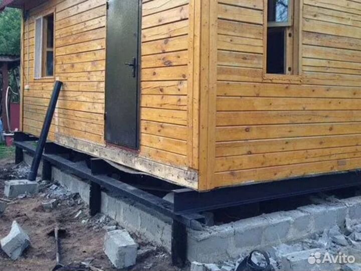 Подъем домов замена венцов