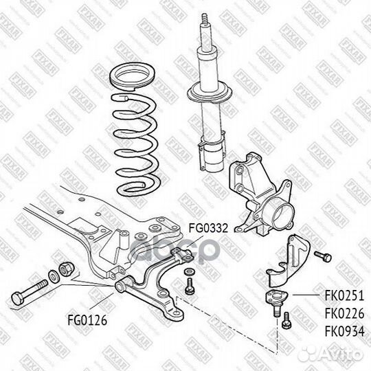 Опора шаровая FK0251 fixar