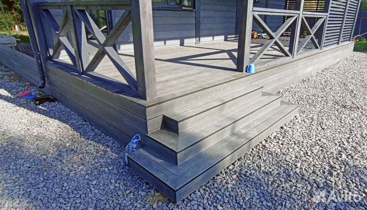 Строительство террас веранд беседок