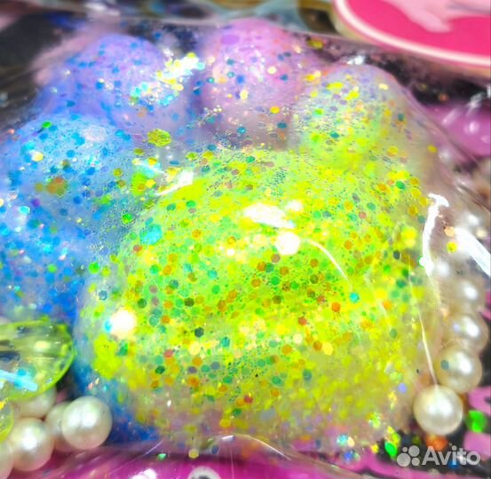 Блестящая таба лапка сквиш антистресс мягкая и лип