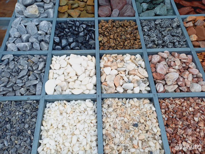 Галька мраморная в ассортименте