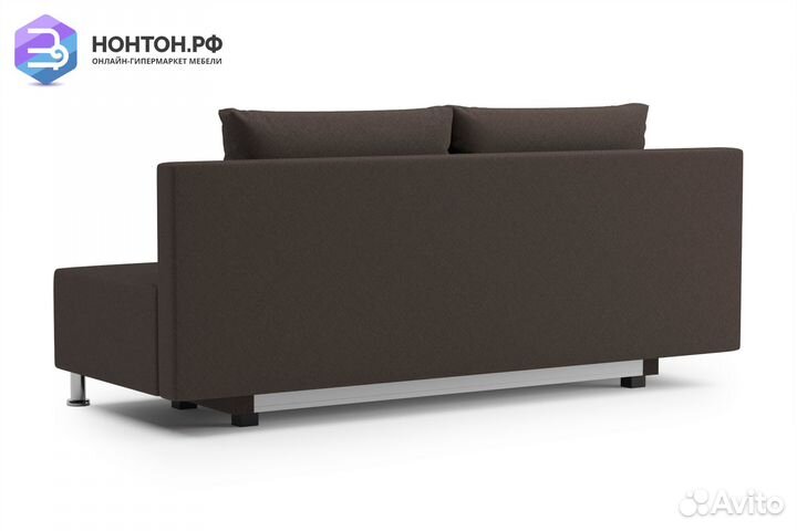 Диван еврокнижка Канна коричневый