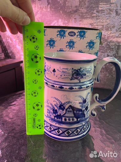 Кружка гжель ручная роспись