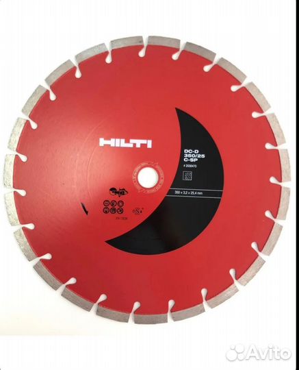 Алмазный диск бетону hilti DC-D 350 мм x 25мм C-SP