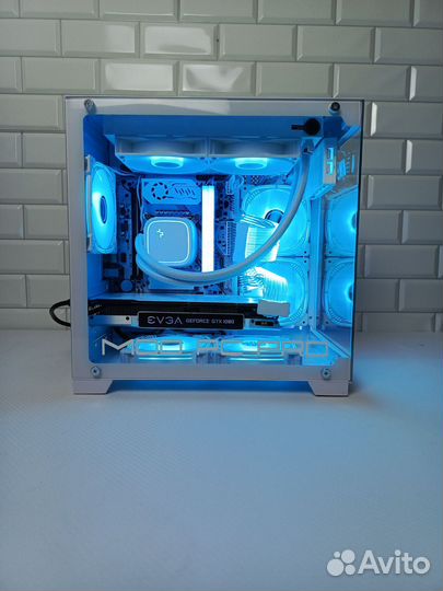 Мощный белый игровой пк Intel/GTX1080/32GB DDR4