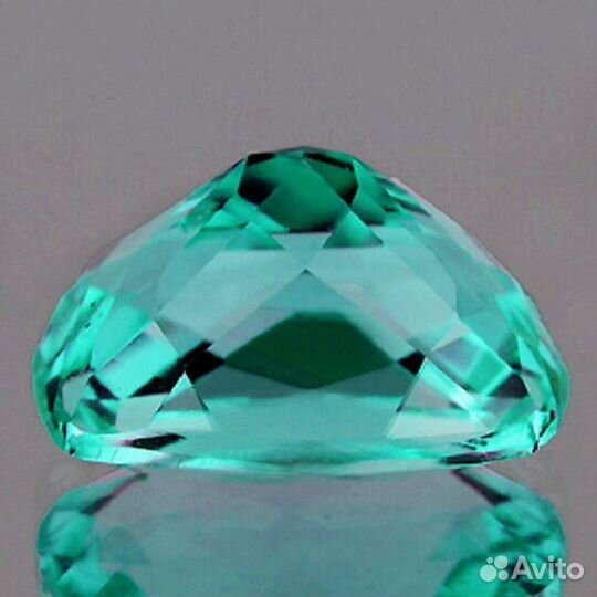 Апатит натуральный 1,07Ct 7х5мм VVS Cushion Мадага