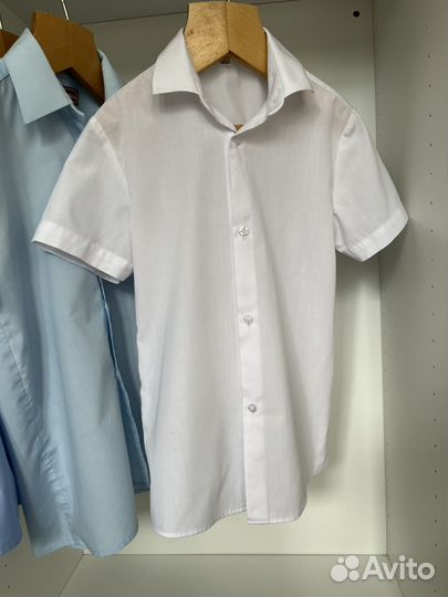 Рубашка школьная для мальчика 128-134-140