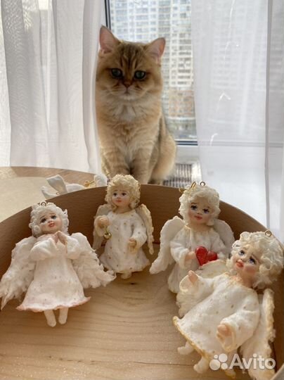 Ватные елочные игрушки СССР