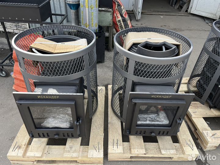 Печь чугунная Гефест Искандер 18 зк Ураган