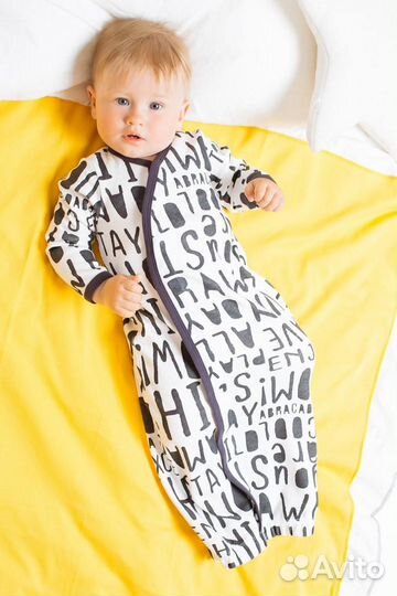 Комбинезон для мальчика Crockid К 6265 буквы (74)