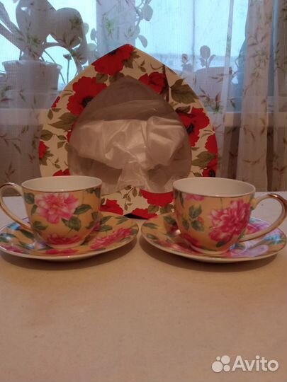 Подарочный набор для кофе в коробке Сердце