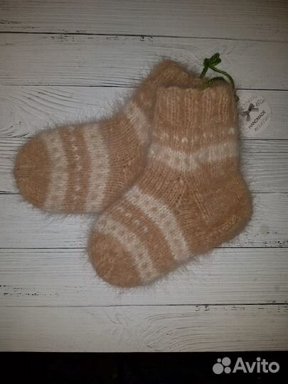 Детские носочки из собачьего пуха Тибетского масти