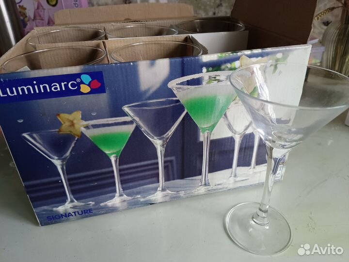 Бокалы для шампанского мартини