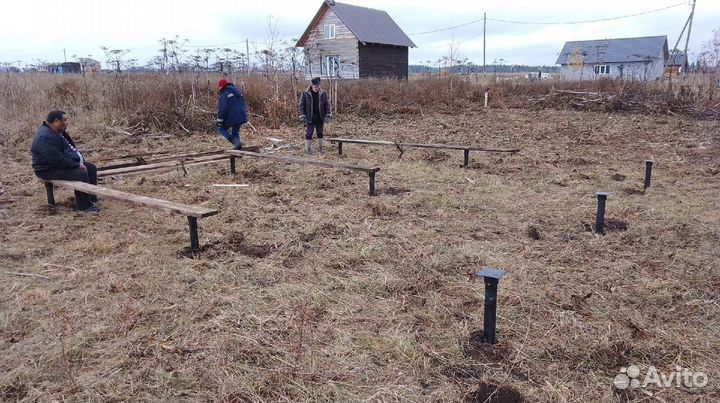 Фундамент на винтовых сваях