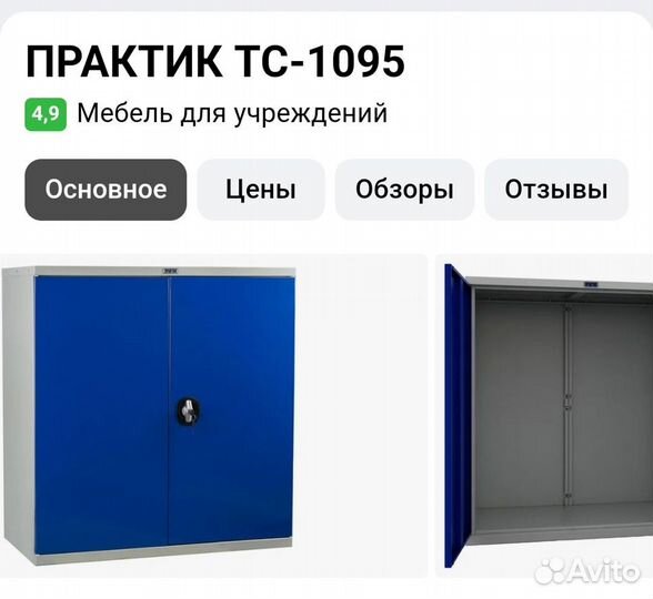 Шкаф инструментальный TC-1095