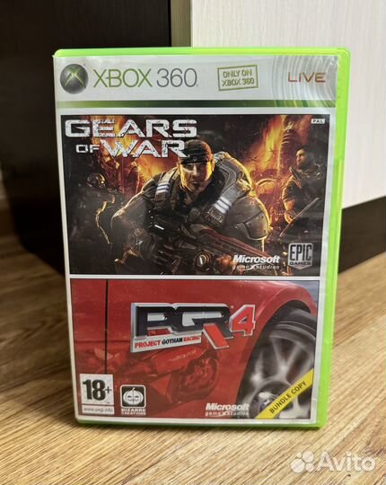 Gears of War / PGR 4 (Xbox 360), 2 диска