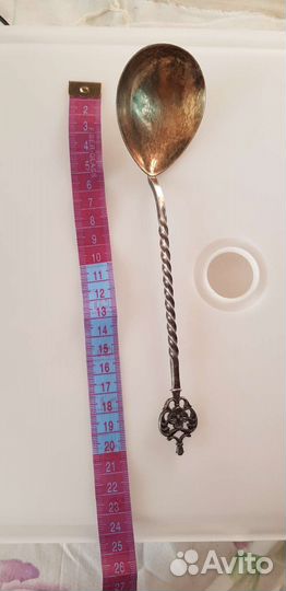 Салатная ложка серебро