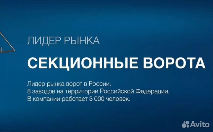 Гаражные автоматические секционные ворота Doorhan