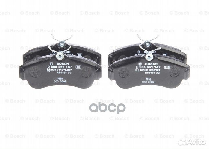 Колодки тормозные 0986461147 Bosch