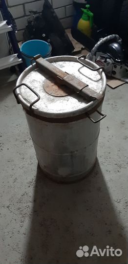 Бочка алюминиевая бу под воду на дачу 45 лит