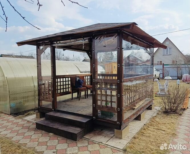 Мягкие окна на террасу, веранду, беседку