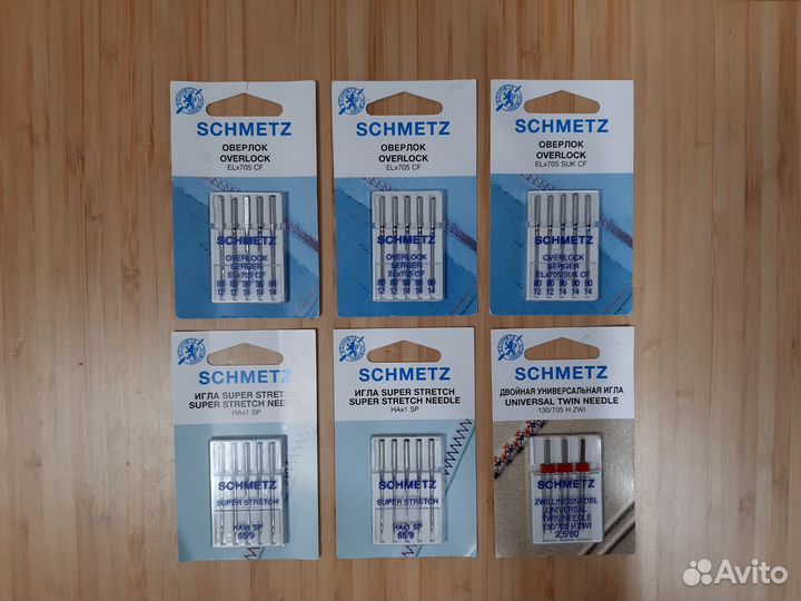 Новые ноборы игл Schmetz